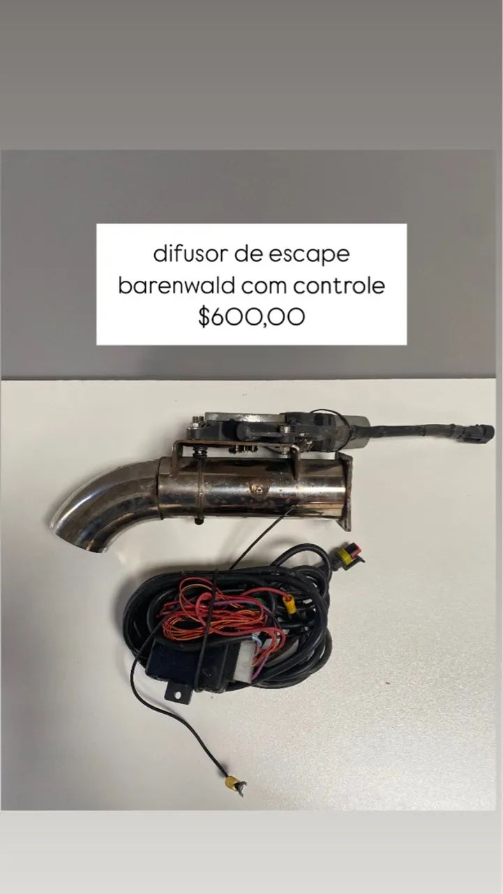 difusor de escape com controle 