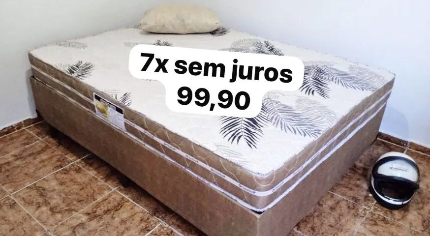 Cama box suporte e colchão 