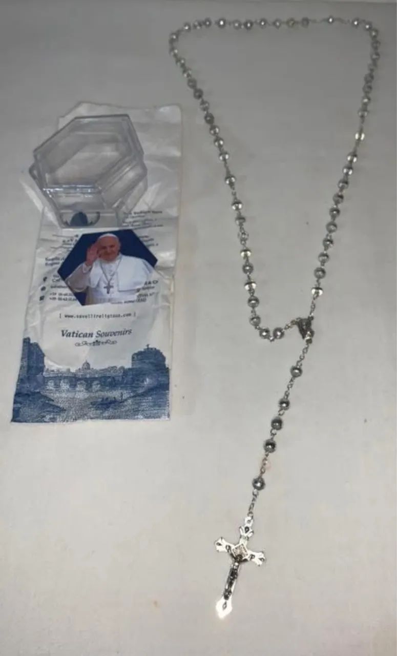Terço Católico Papa Francisco Original Savelli Vaticano 