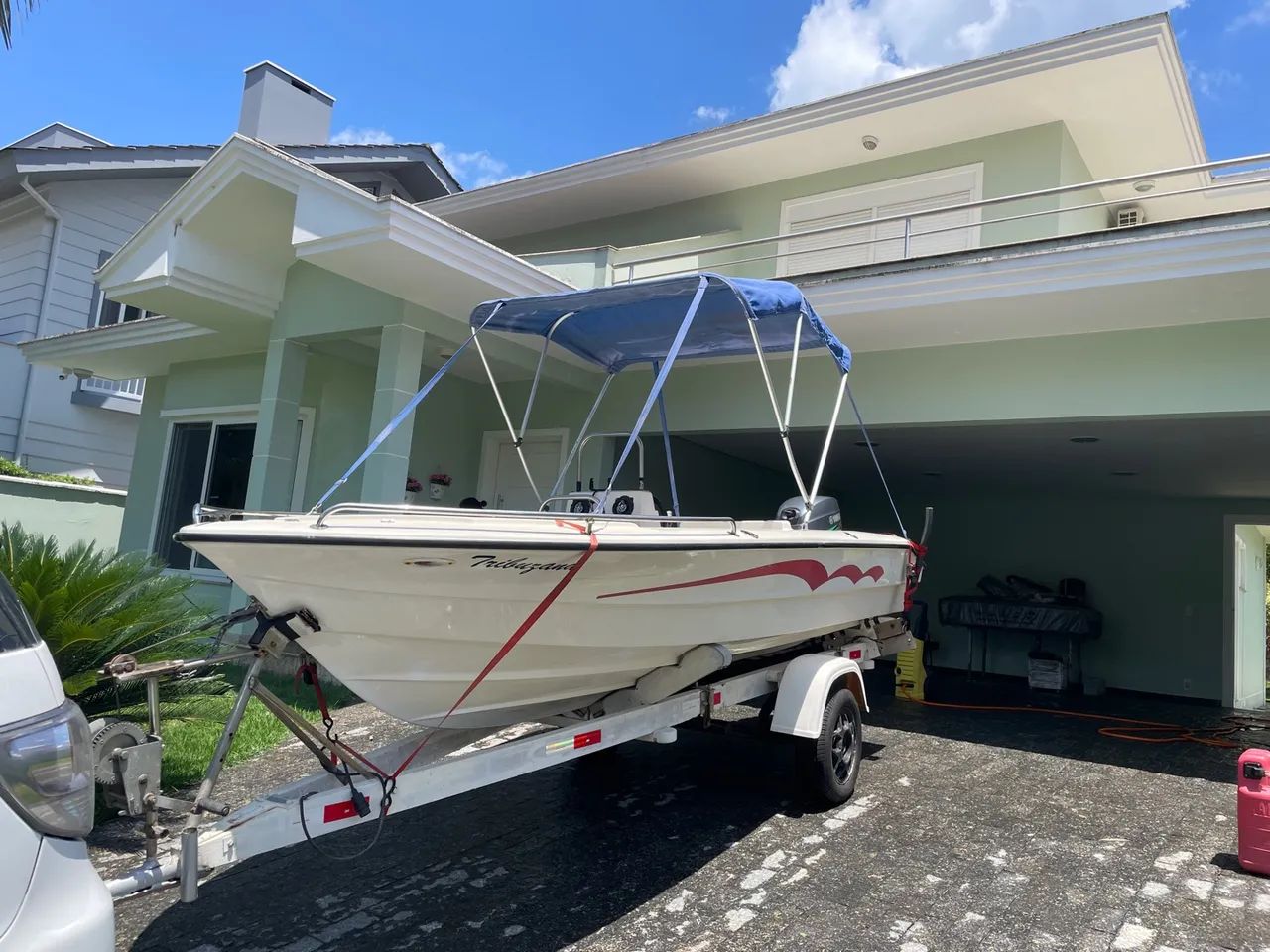 Lancha Floripa (2007) + motor Yamaha 40HP 2T (2021) + carreta rodoviária.  - Foto 11