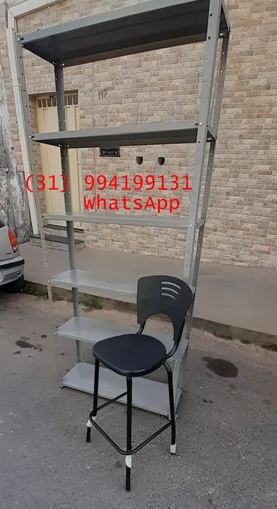 Banqueta Para Bancada Gourmet Preta - Frete Grátis - Foto 4