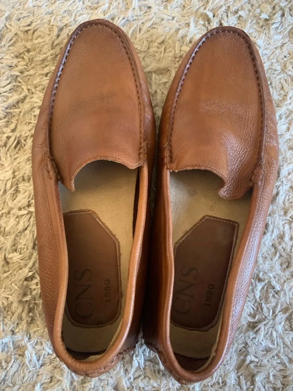 Mocassim de Couro Marrom