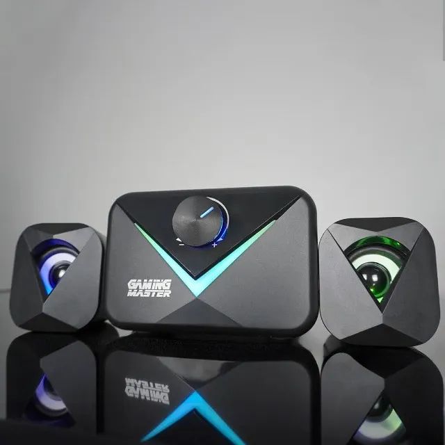 Caixa de Som Gamer Subwoofer p/ PC e Notebook *ENTREGA GRÁTIS* - Foto 2