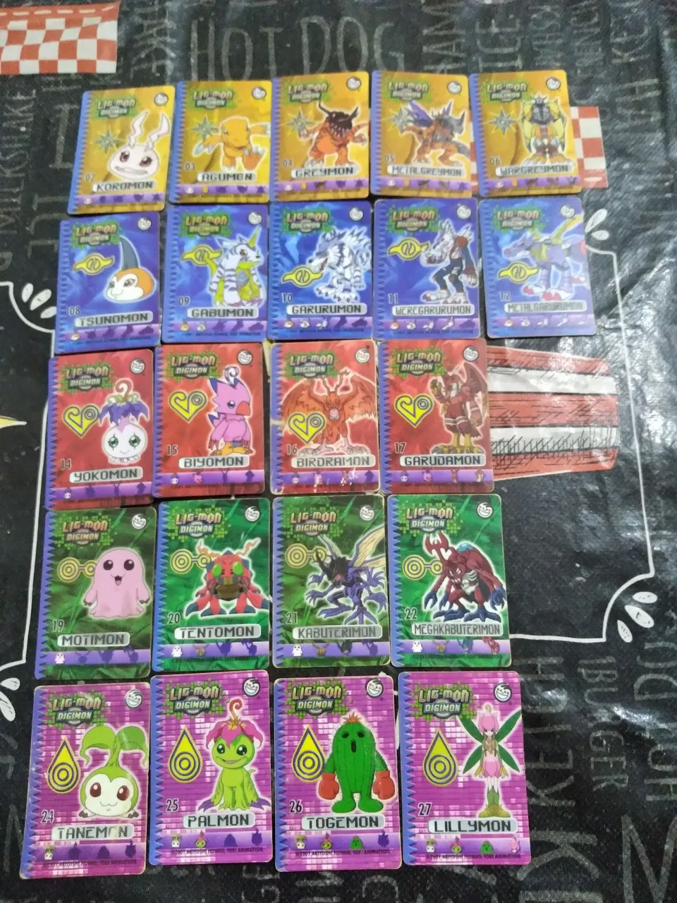Coleção Cartas Digimon - Diversos Personagens