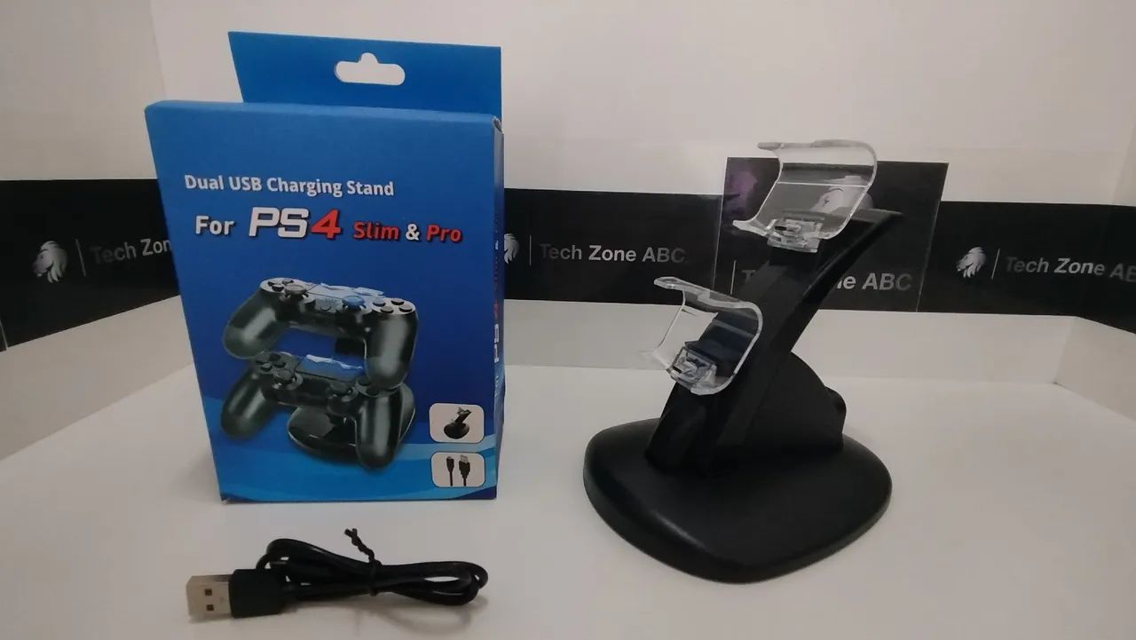 Base Carregadora Dual USB PS4 Slim & Pro - Foto 3