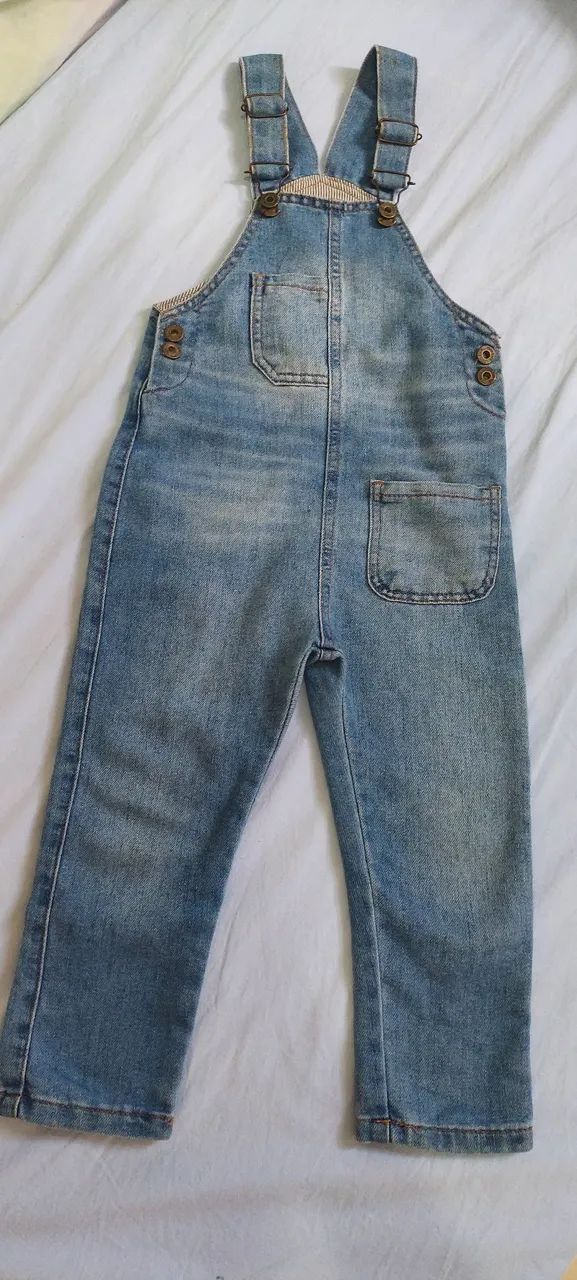 Macacão Jeans Infantil 3 anos