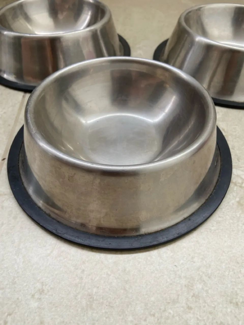 Comedouros/Bebedouros Inox para Pets- ANTIDERRAPANTE 