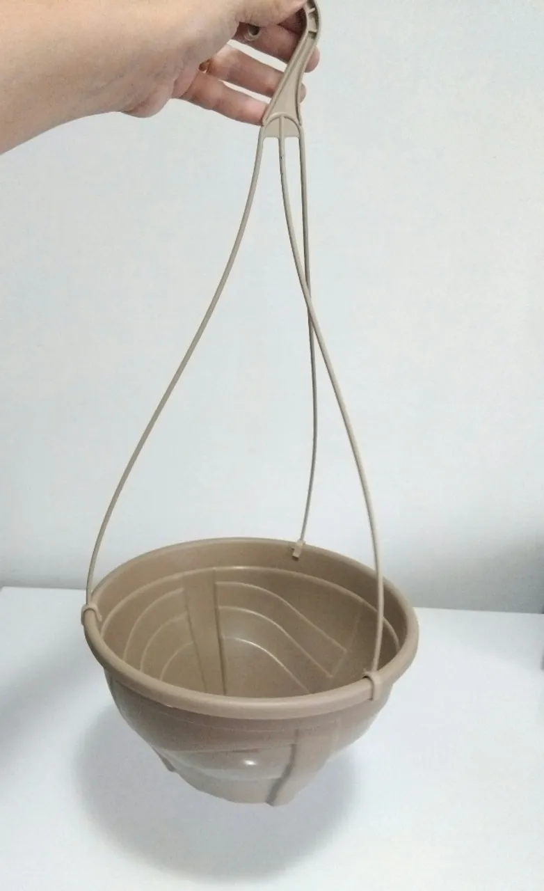 Vaso Cuia para Plantas Suspensas - Decoração para seu Lar! Diâmetro 24cm Moderno e Grande