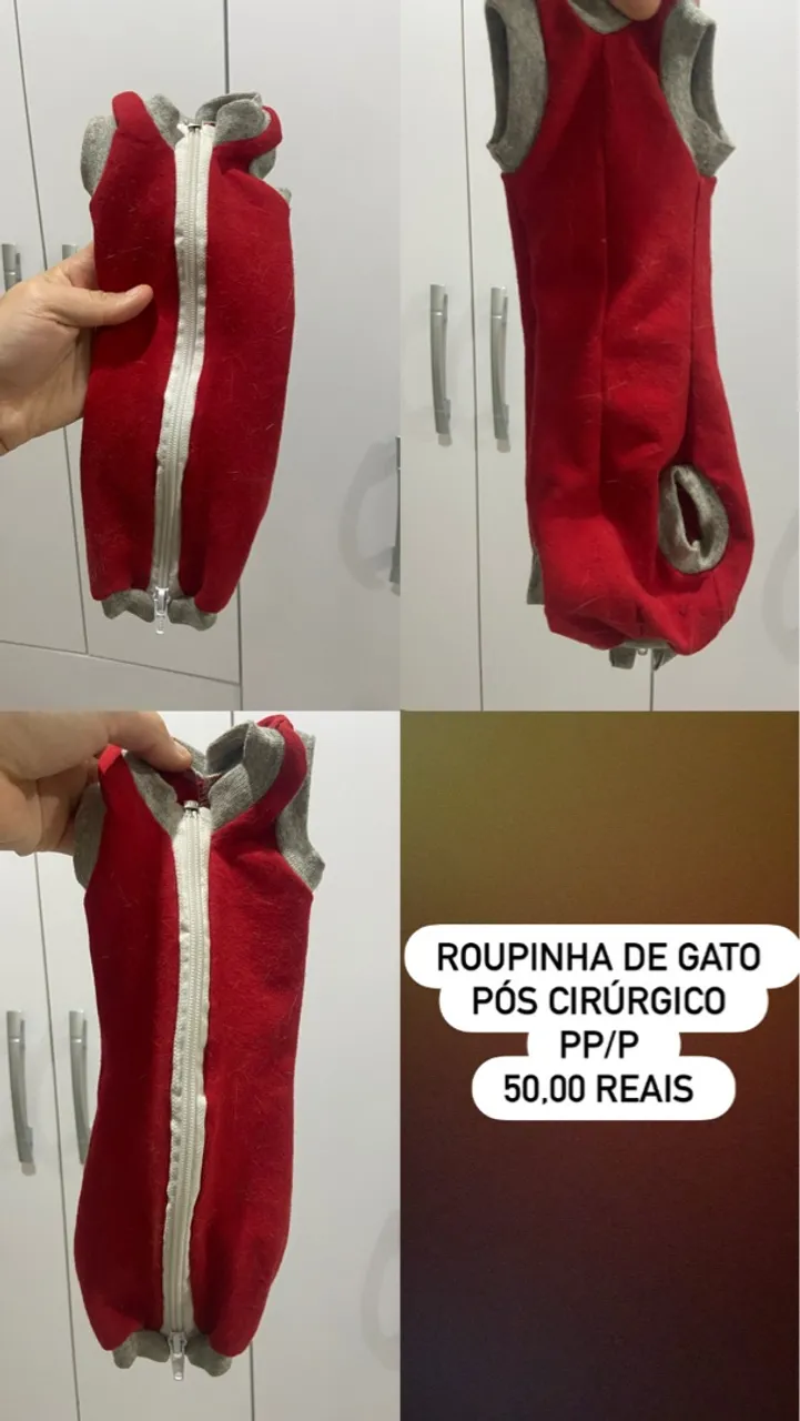 Roupinha Pós Cirúrgica para Gatos PP/P