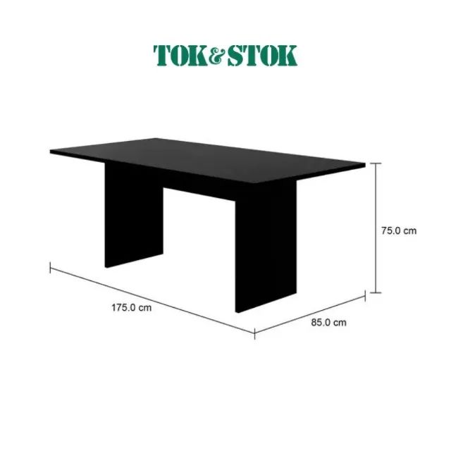 Mesa preta tokstok 1,75m 6 lugares - Foto 2