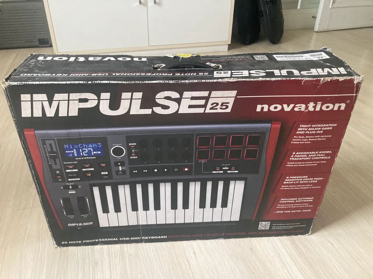 Teclado mídi impulse 25 Novation