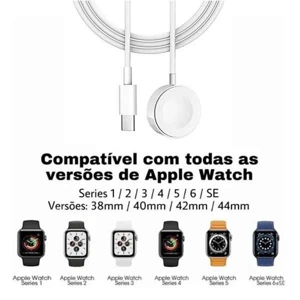 Carregador Magnético Indução para Relógio Smartwatch 15W Super Rápido - FAM  - Foto 4