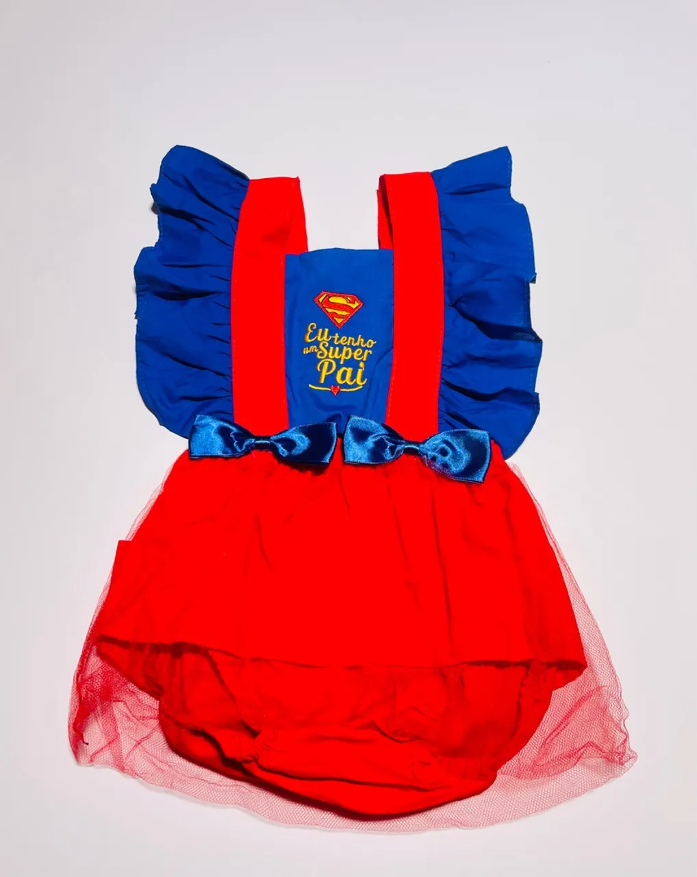 Body Superman Bebê - Eu tenho um Super Pai
