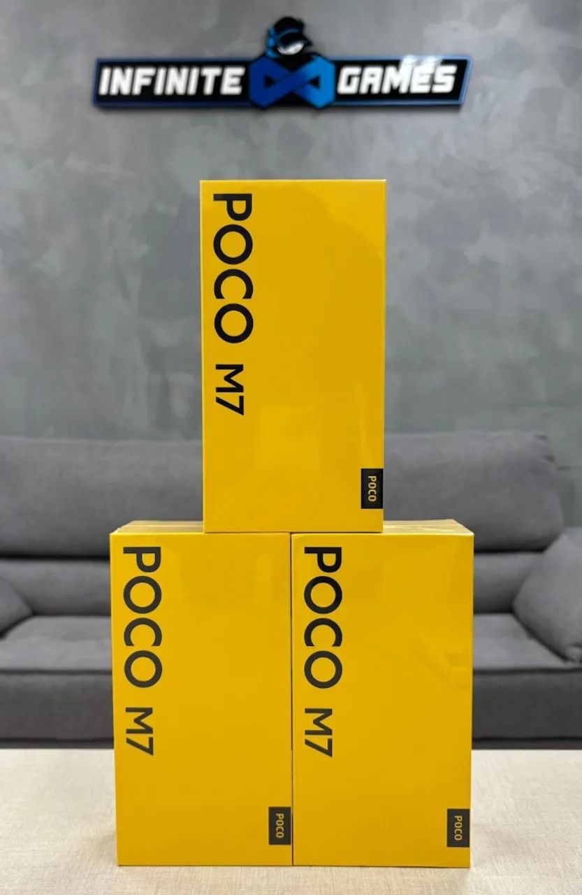 Poco M7 4G 128GB/6GB Global com NFC! Bateria 7000mAh! Lançamento