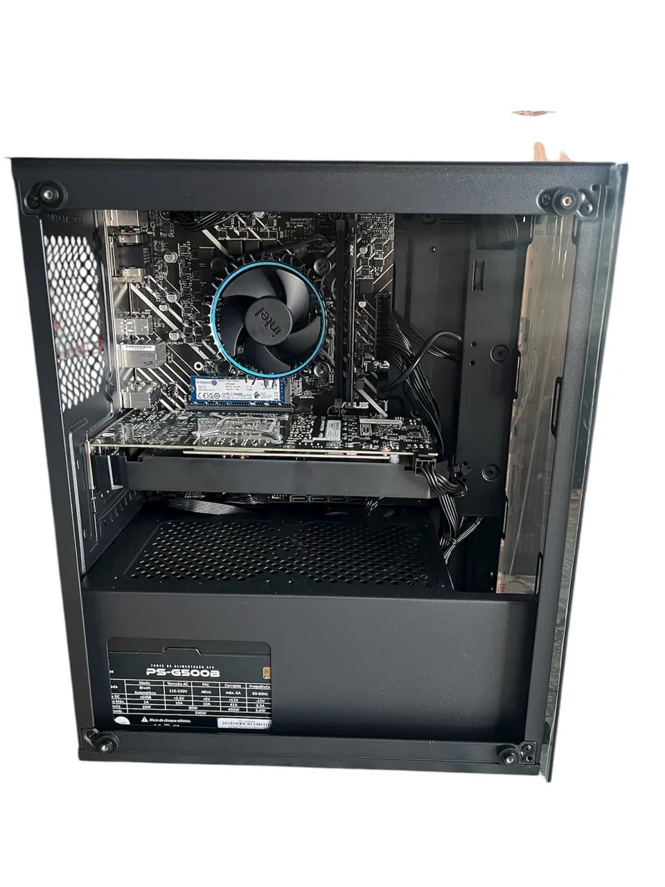 CPU GAMER NOVA - Processador Intel Core I5 2.5 GHz 12400F vídeo Nvidia GTX 1060 6GB