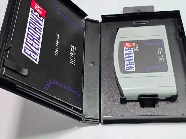 90s USA製 Harold Eugene Edgerton メンズ XL EverDrive 64 X7 Original Krikzz Grey Edition + Estojo - Consoles