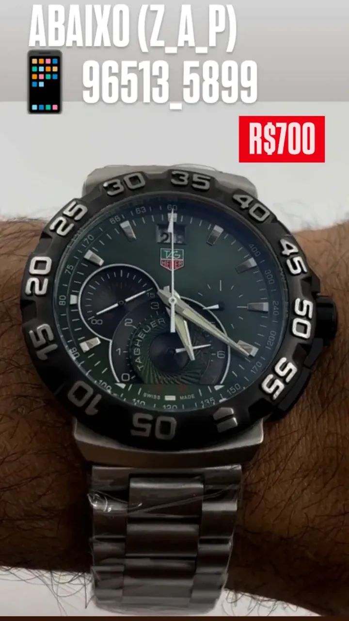 Relógio TAG HEUER FORMULA 1 Fundo Verde Multifuncional 2025 - Foto 2