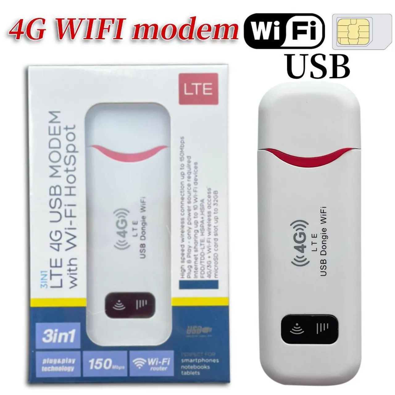 SEM DESCONTO! Modem USB Dongle Wi-Fi LTE 4G desbloqueado v2. LEIA A DESCRIÇÃO!  - Foto 5