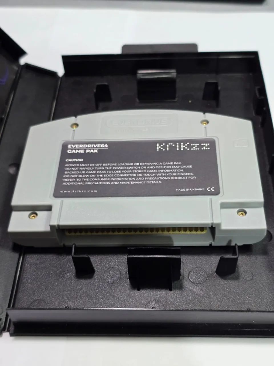 90s USA製 Harold Eugene Edgerton メンズ XL EverDrive 64 X7 Original Krikzz Grey Edition + Estojo - Consoles