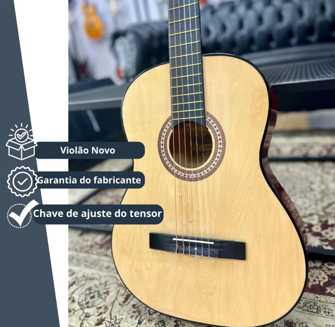 NA PROMOÇÃO! Violão Clássico Waldman FLEX - Novo e com Garantia! ?