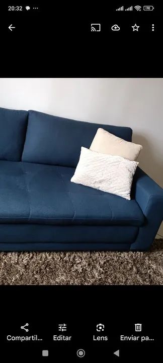 Ótimo sofá resistente tecido molas e espuma nova, super confortável 900