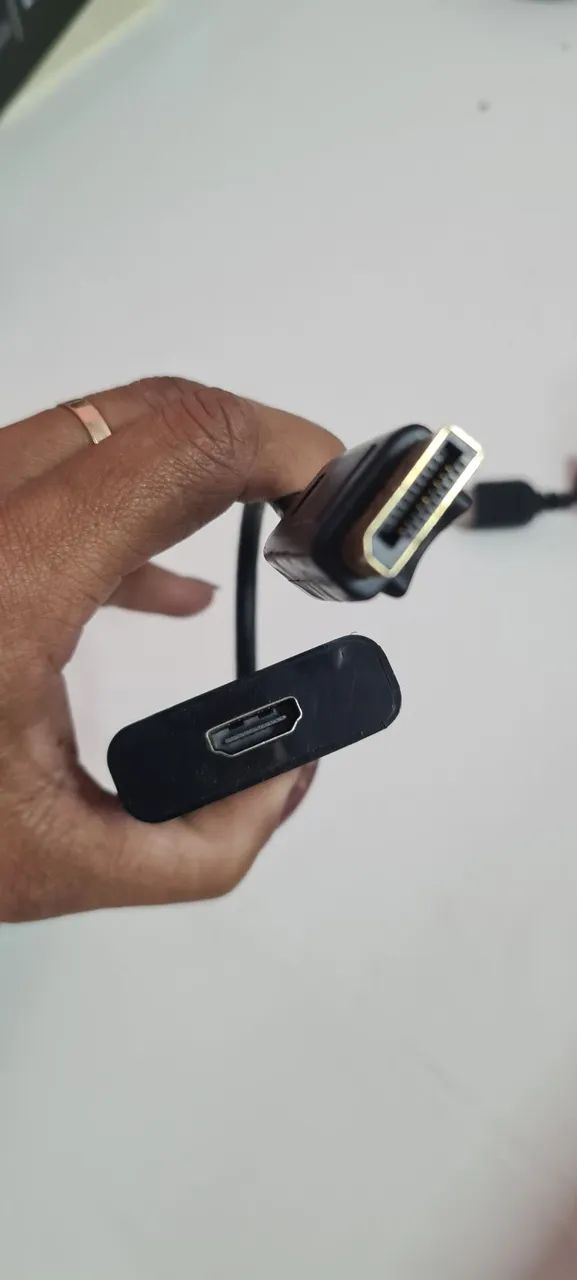 3 Cabos adaptador display port /Hdmi 