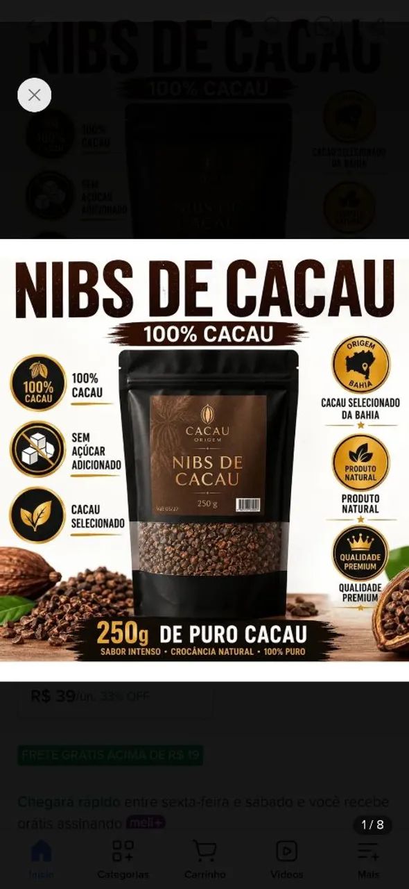Nibs de Cacau premium - Foto 2