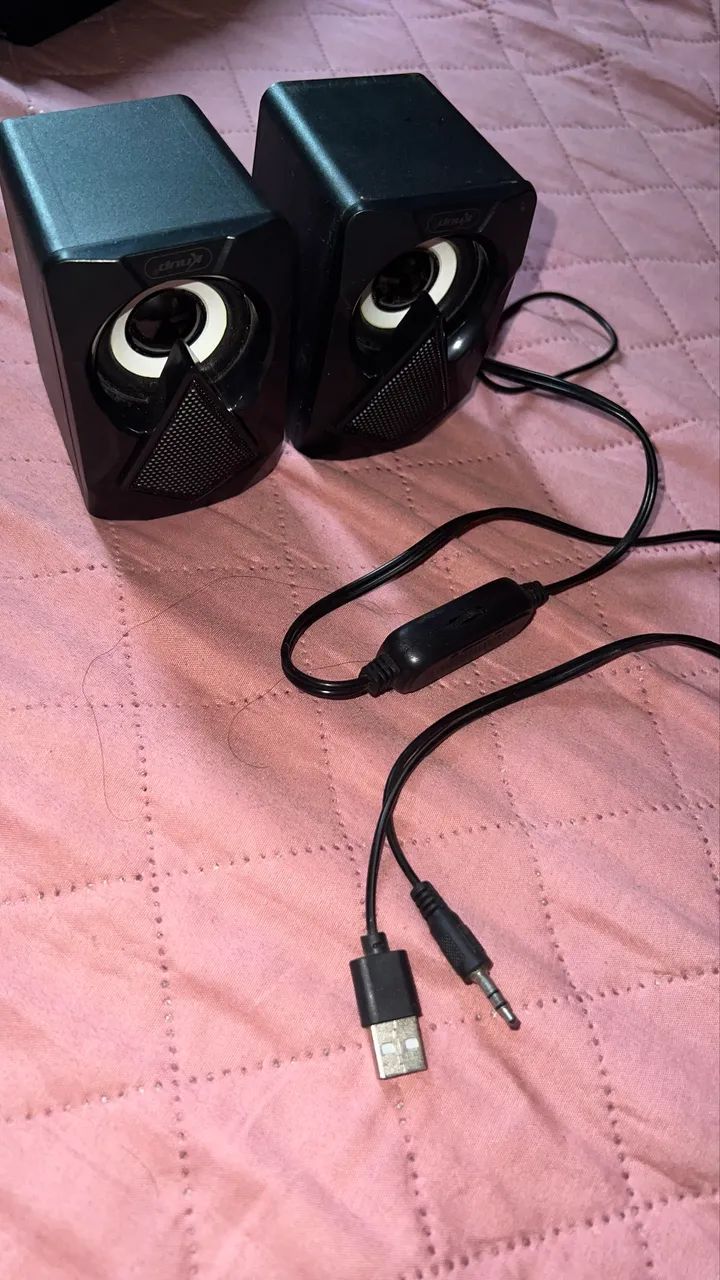 Caixa de som e webcam para pc  - Foto 3