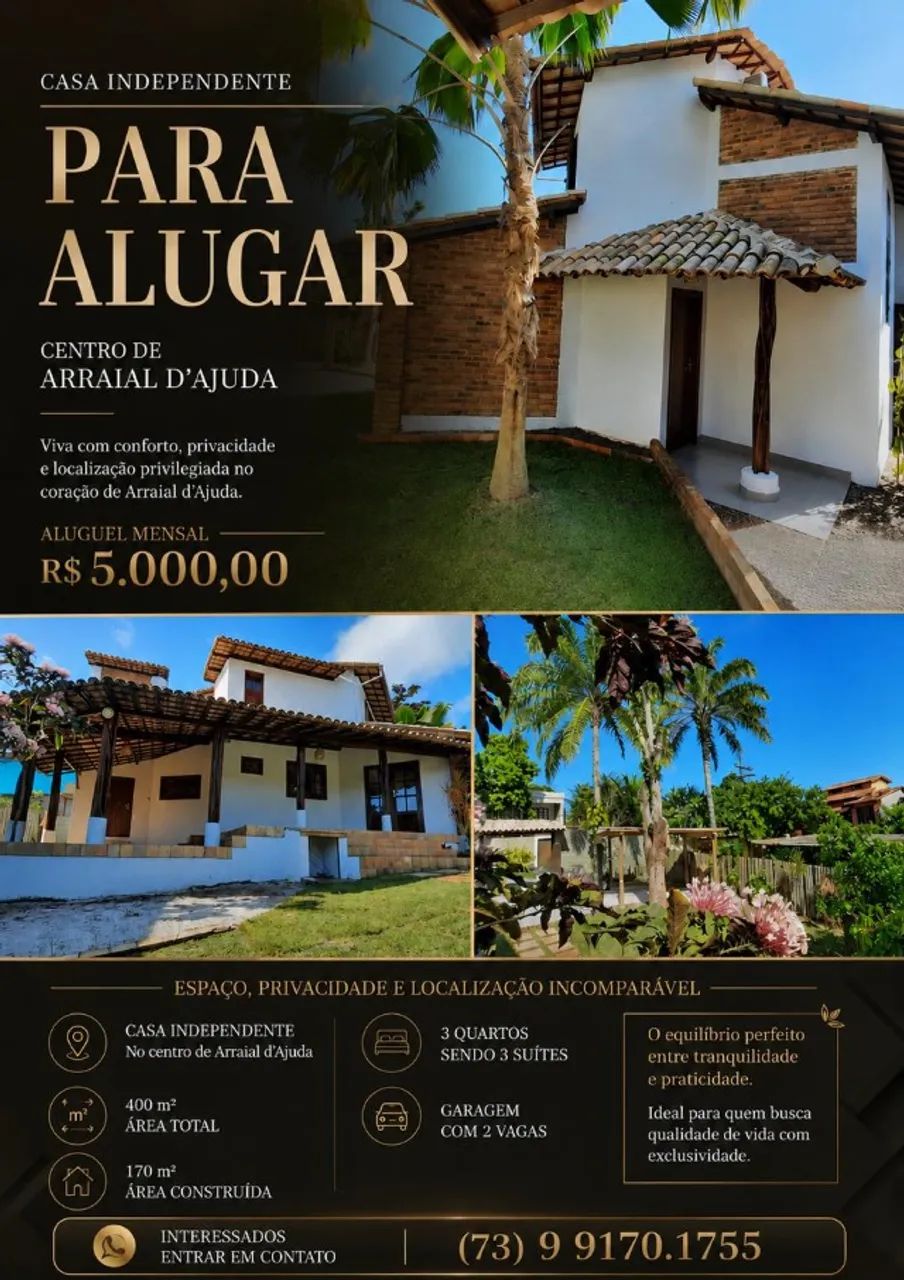 CASA PARA ALUGUEL MENSAL