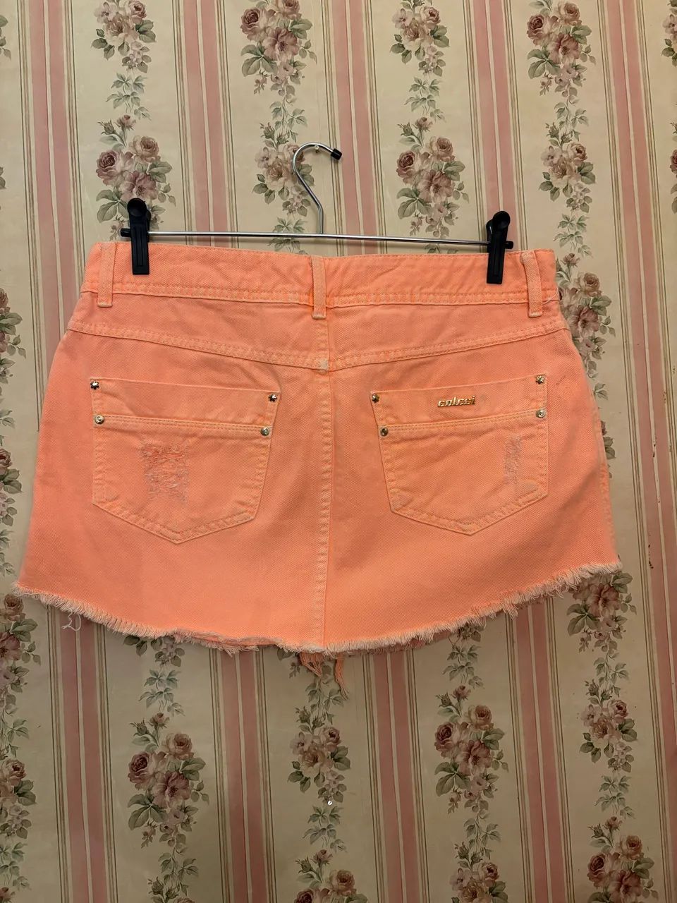 Saia COLCCI jeans, laranja, 40 - Foto 2