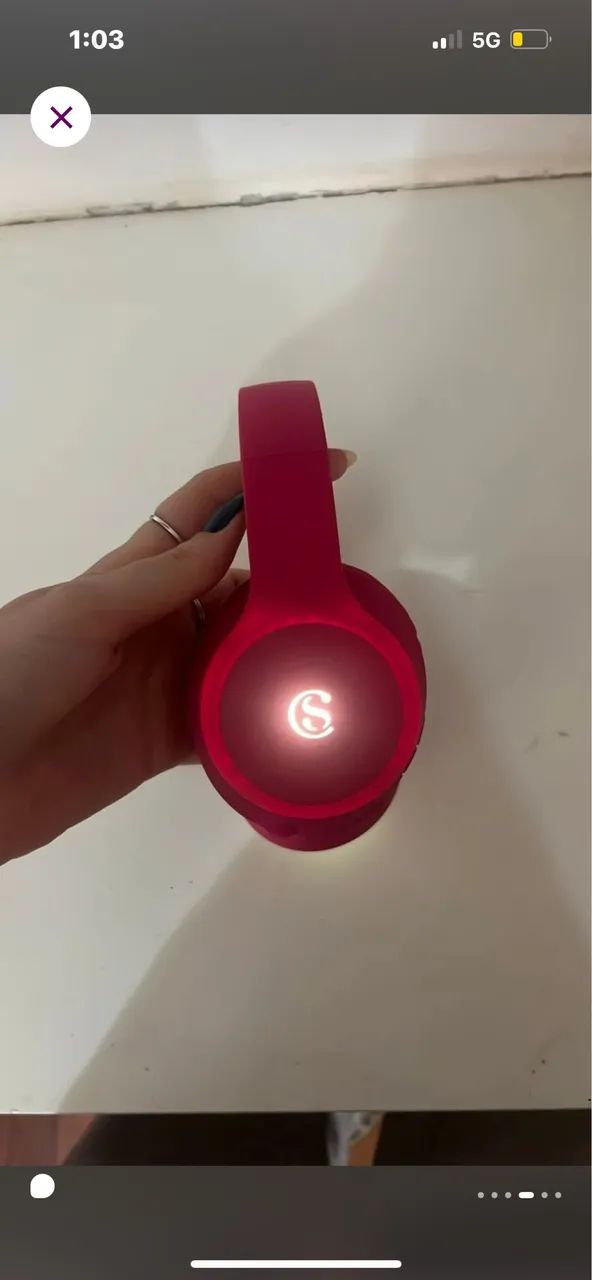 Fone de led Bluetooth headset 