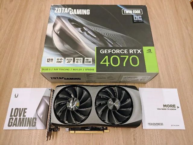 【ジャンク】ZOTAC GeForce RTX 4070 12GB GDDR6X Placa De Vídeo Zotac Nvidia Geforce Rtx 4070 12gb Gddr6x Rgb