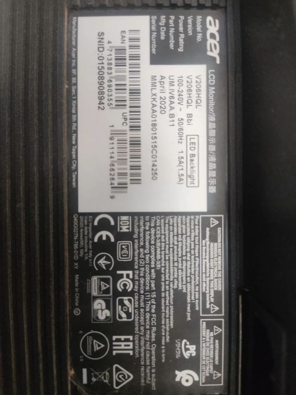 Monitor LCD Acer 19,5 - Foto 2