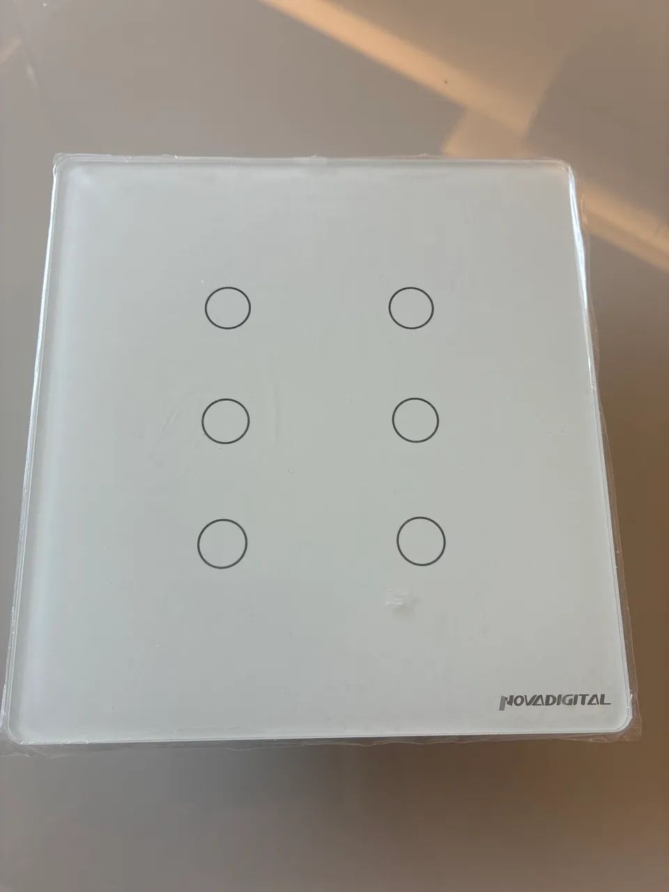 Interruptor touch inteligente 4x4 com 6 botões 