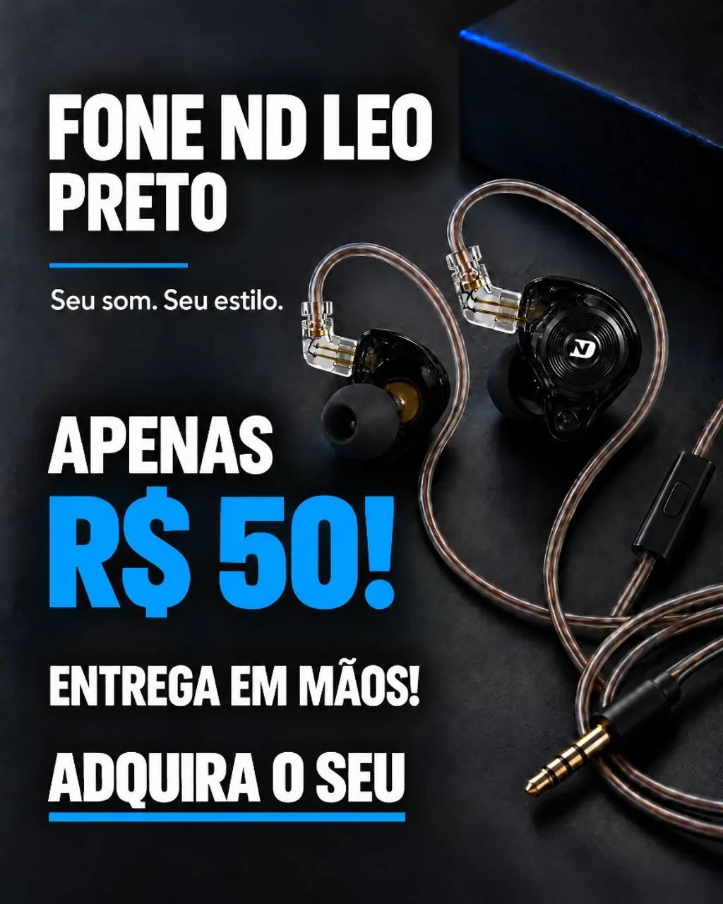FONE ND LEO - NOVO E LACRADO!