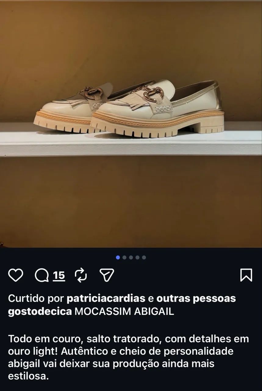 Mocassim Cica TAM 39 couro  - Foto 4