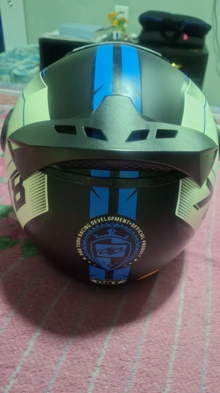 Capacete Ptork Evolution 788 G6 Az 58 - Foto 3