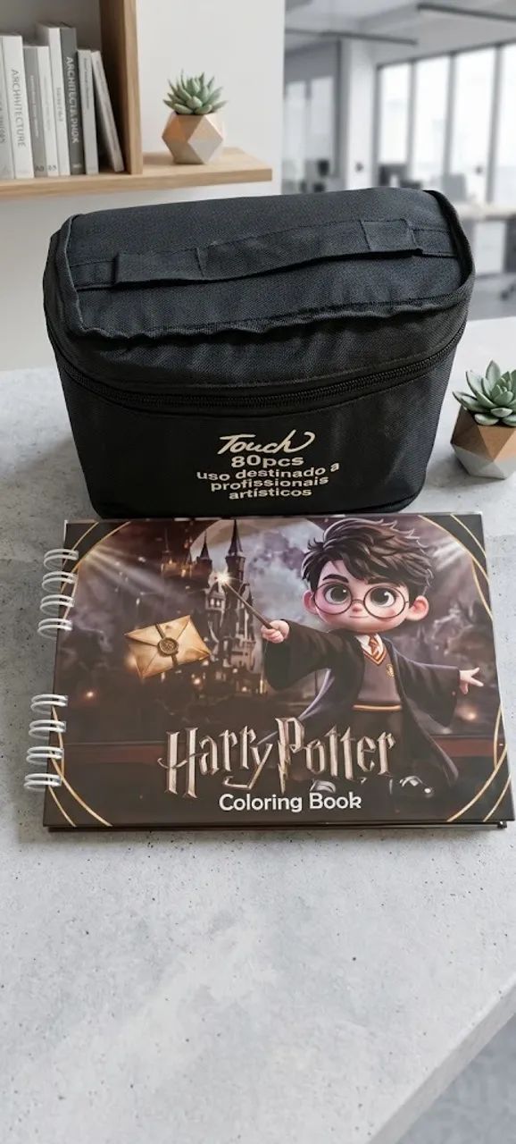Kit 80 Cores de Canetinhas + Livro Harry Potter - Foto 2