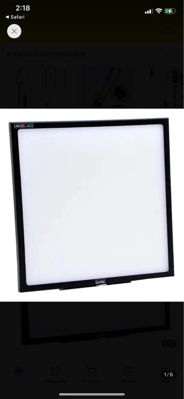 Placa de led para Fotografia. 3 cores. 
