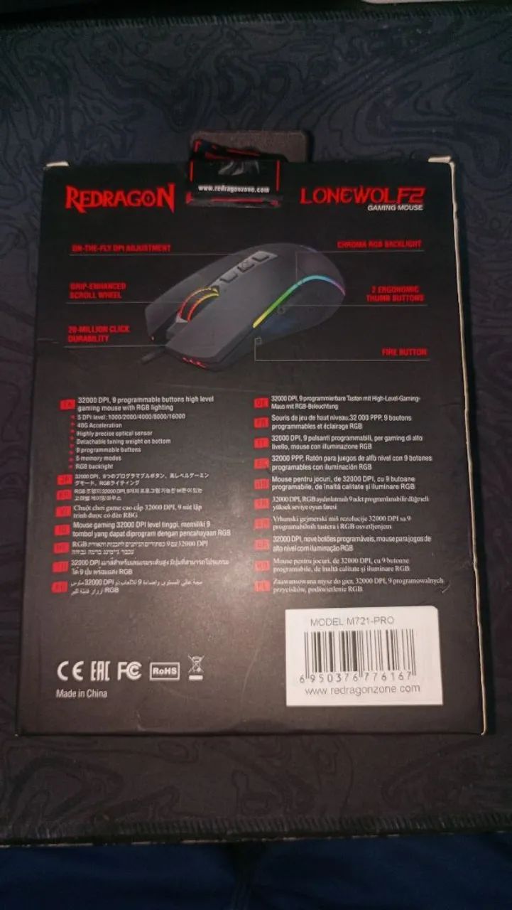 Mouse gamer redragon lonewolf2 - Foto 2