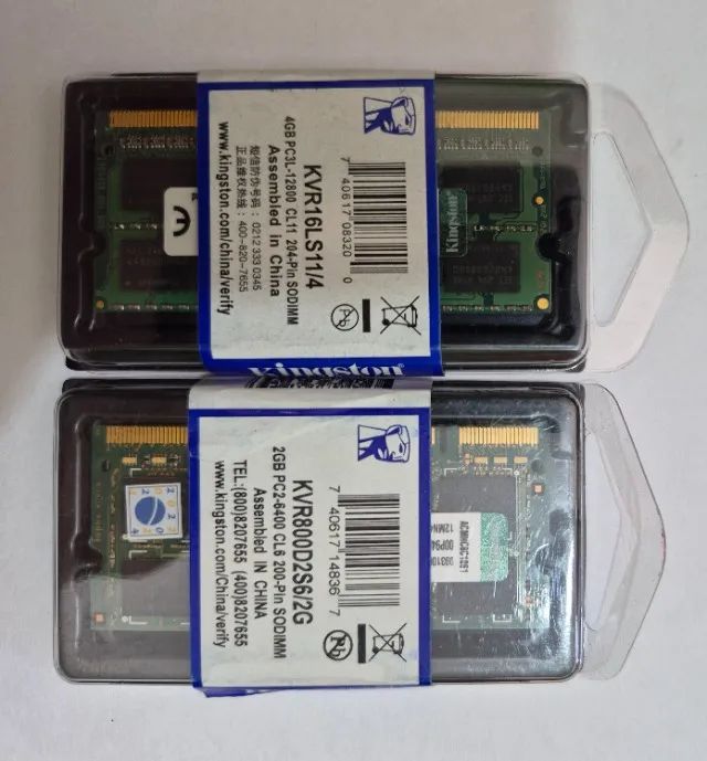 KIT MEMÓRIA Ddr2 2GB / Total 4GB notebook. 
