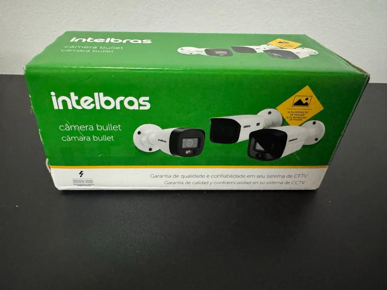 Câmera intelbras bullet com áudio