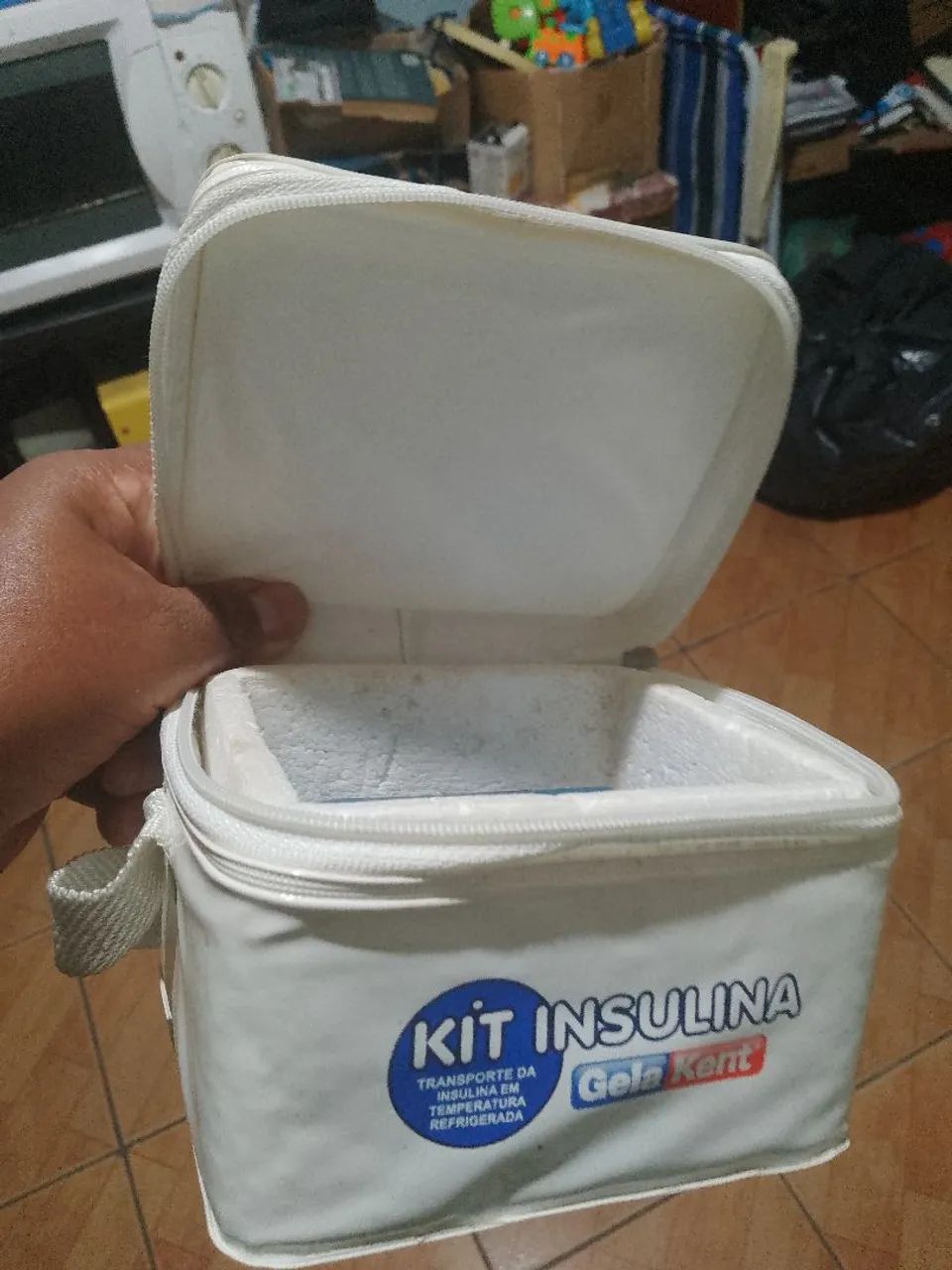 Bolsa térmica pequena para insulina+ gelo gel  - Foto 2