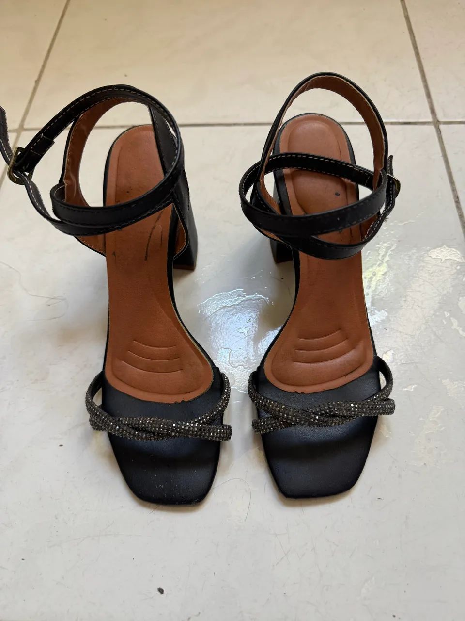 Sandália preta 36/37 - Foto 4
