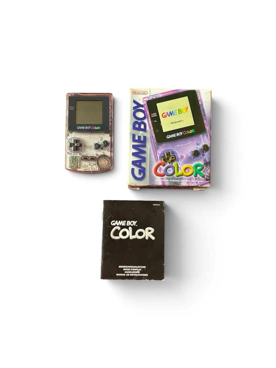 Game Boy Color Atomic Purple Original com Caixa e Manuais