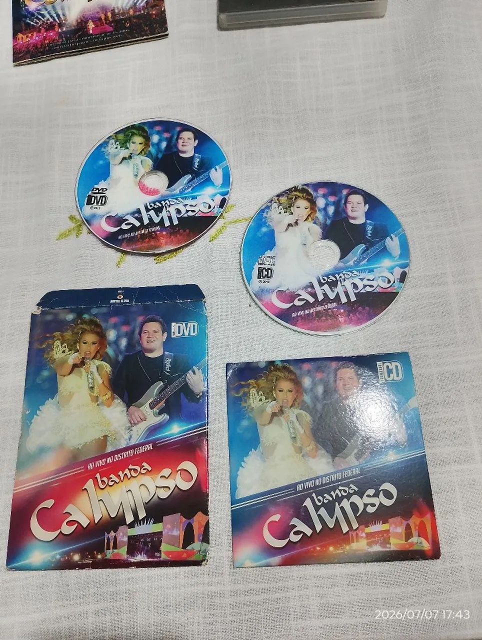 CD e DVD banda Calypso no DF promocional 