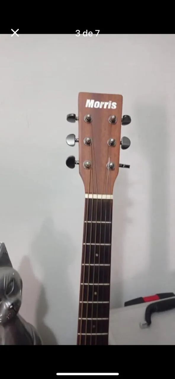 Lindo Violão Morris, com tampo sólido  - Foto 4