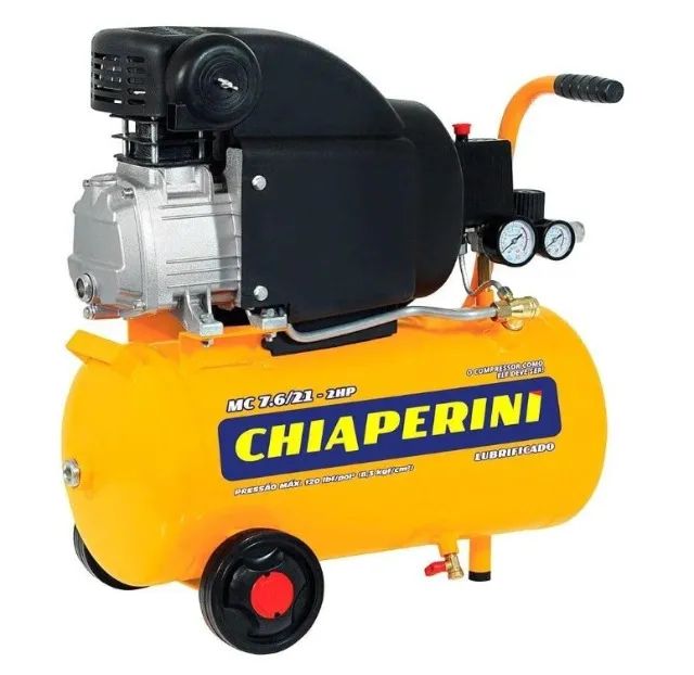 Compressor de Ar Motocompressor de ar 21 litros 2HP - Chiaperini MC 7.6/21 - Foto 5