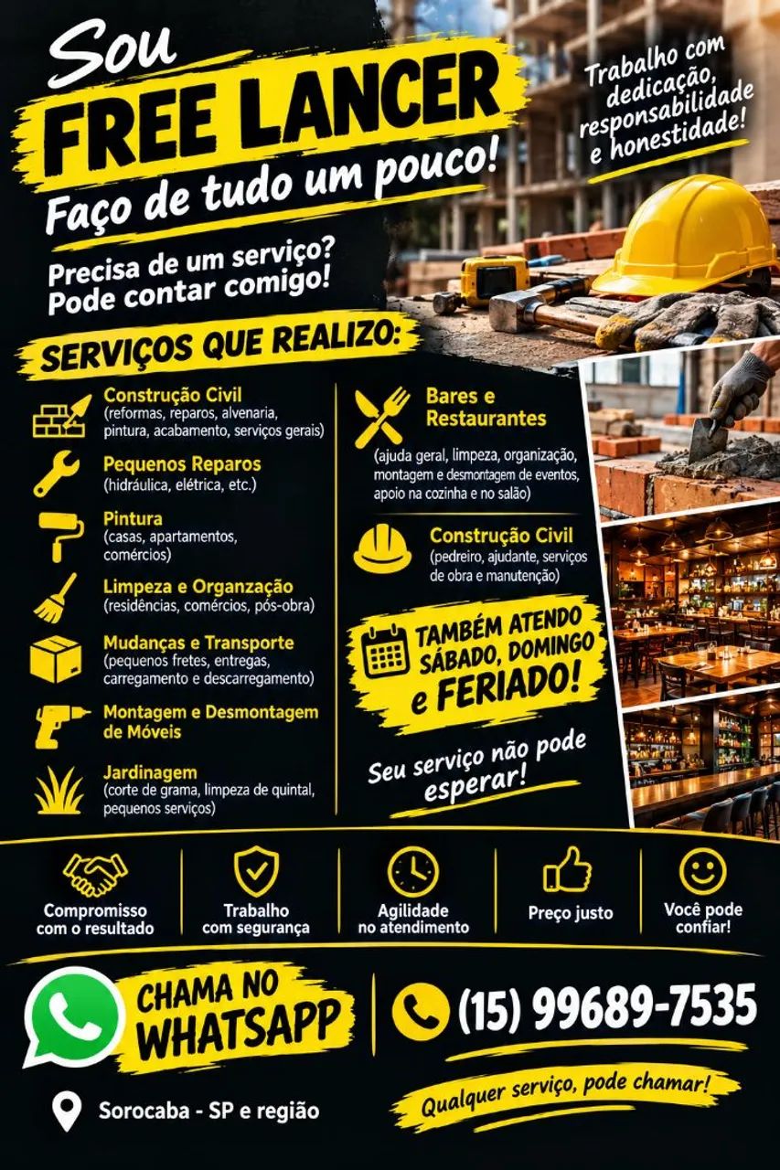 Disponível para Free Lancer