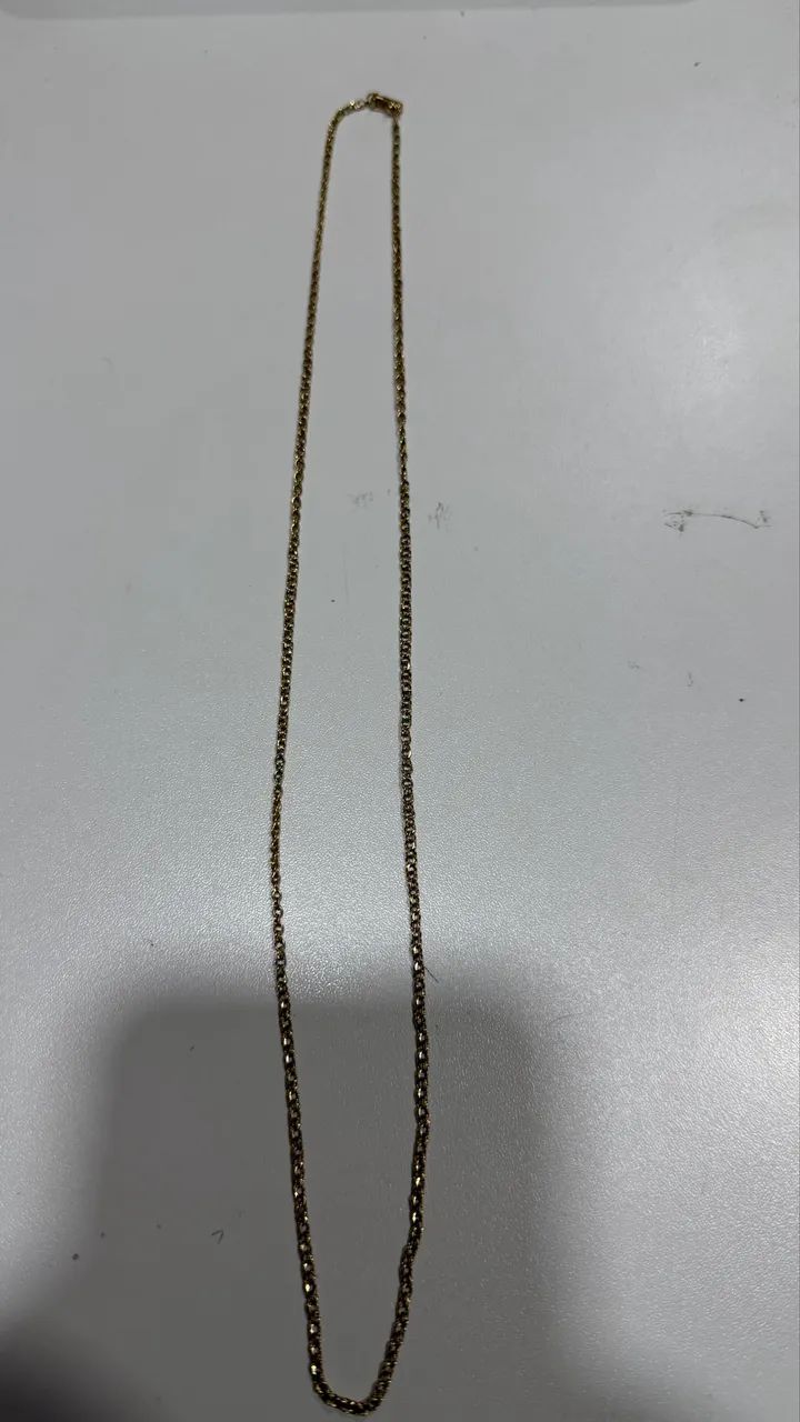 Cordão em ouro elo português  - Foto 2